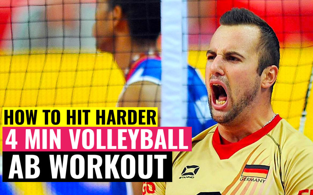 How to Hit Harder | 3 ABS Exercises & 4 min Volleyball AB Workout